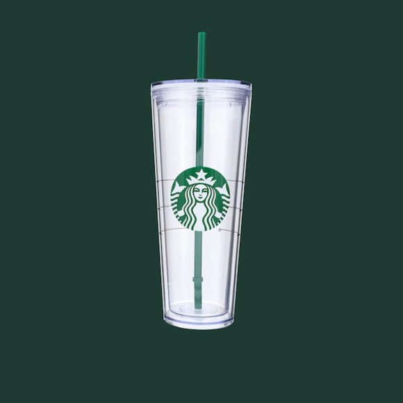 Starbucks Other - Starbucks 2022 Classic Siren Logo Clear Plastic Cold Cup Tumbler Venti 24oz